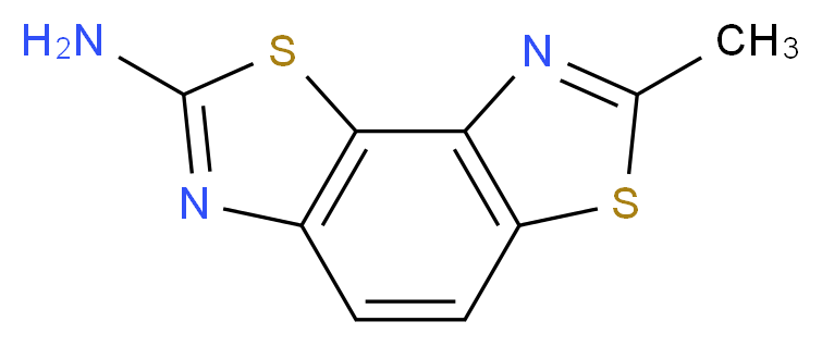 11-methyl-3,10-dithia-5,12-diazatricyclo[7.3.0.0<sup>2</sup>,<sup>6</sup>]dodeca-1,4,6,8,11-pentaen-4-amine_分子结构_CAS_10023-31-1