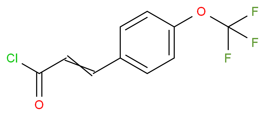 3-[4-(Trifluoromethoxy)phenyl]cinnamoyl chloride_分子结构_CAS_306936-02-7)