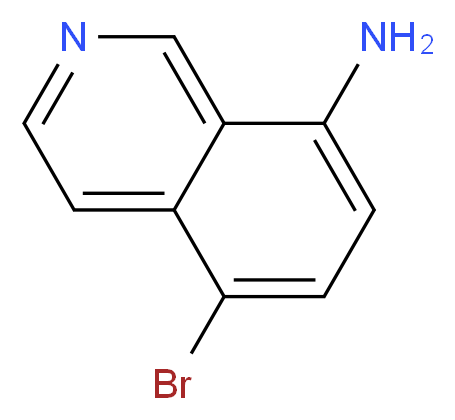 8-Amino-5-bromoisoquinoline_分子结构_CAS_90721-35-0)