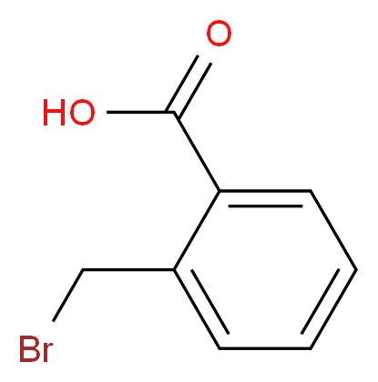 2-(Bromomethyl)benzoic acid_分子结构_CAS_7115-89-1)