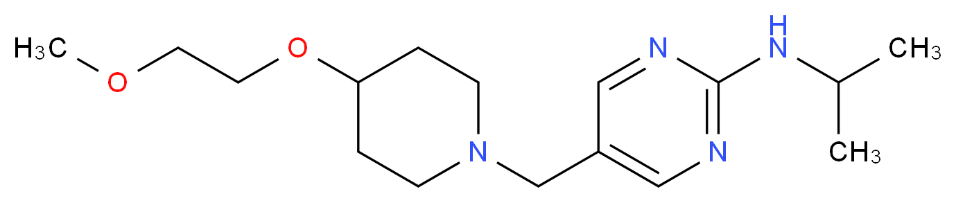 N-isopropyl-5-{[4-(2-methoxyethoxy)piperidin-1-yl]methyl}pyrimidin-2-amine_分子结构_CAS_)