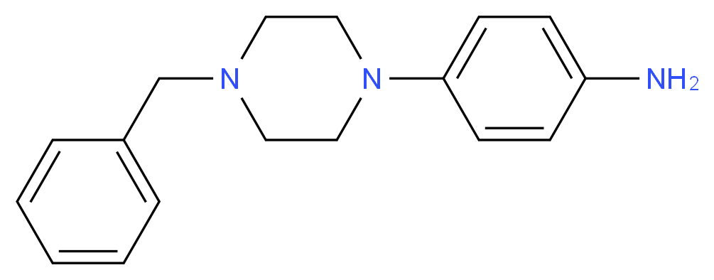 4-(4-Benzylpiperazin-1-yl)phenylamine_分子结构_CAS_16154-69-1)