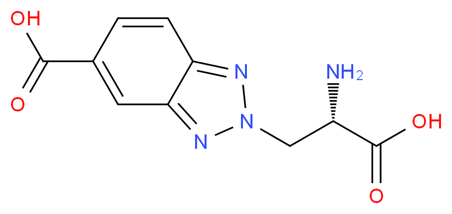 2-[(2S)-2-amino-2-carboxyethyl]-2H-1,2,3-benzotriazole-5-carboxylic acid_分子结构_CAS_405150-18-7