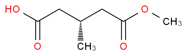 (3R)-5-methoxy-3-methyl-5-oxopentanoic acid_分子结构_CAS_63473-60-9