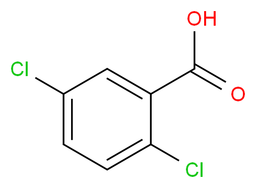 2,5-dichlorobenzoic acid_分子结构_CAS_50-79-3