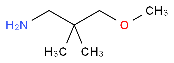 3-methoxy-2,2-dimethylpropan-1-amine_分子结构_CAS_767264-22-2