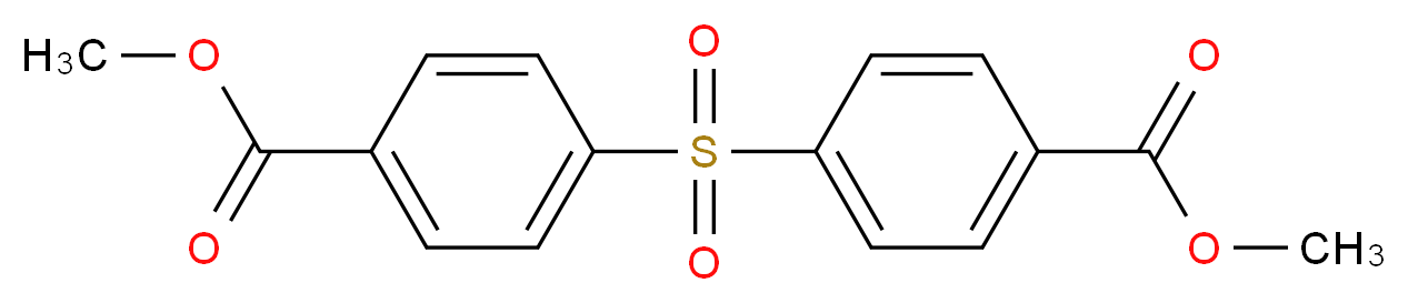 methyl 4-[4-(methoxycarbonyl)benzenesulfonyl]benzoate_分子结构_CAS_3965-53-5