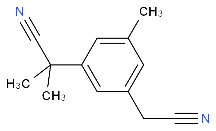 α1,α1,5-Trimethyl-1,3-benzenediacetonitrile_分子结构_CAS_120512-37-0)