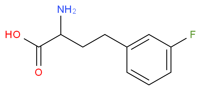 2-AMINO-4-(3-FLUORO-PHENYL)-BUTYRIC ACID_分子结构_CAS_225233-80-7)