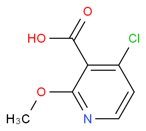 4-chloro-2-methoxynicotinic acid_分子结构_CAS_605661-81-2)