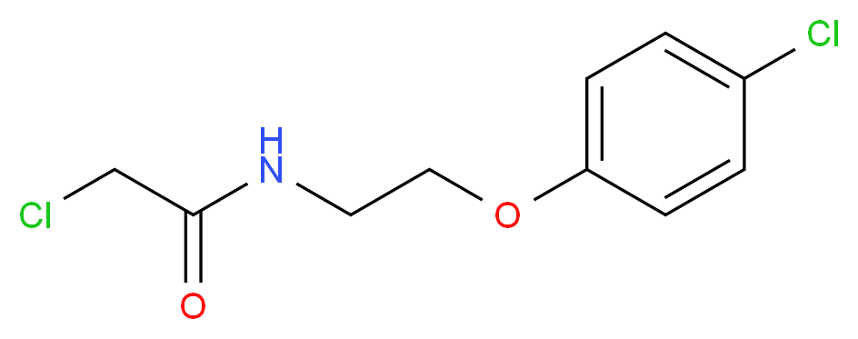 2-chloro-N-[2-(4-chlorophenoxy)ethyl]acetamide_分子结构_CAS_50911-69-8)