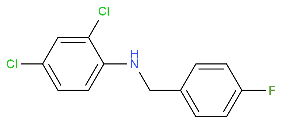 2,4-Dichloro-N-(4-fluorobenzyl)aniline_分子结构_CAS_940367-67-9)