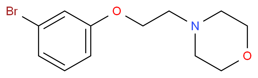 4-[2-(3-bromophenoxy)ethyl]morpholine_分子结构_CAS_435283-95-7)