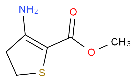 methyl 3-amino-4,5-dihydrothiophene-2-carboxylate_分子结构_CAS_167280-87-7