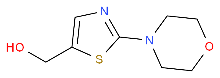 [2-(morpholin-4-yl)-1,3-thiazol-5-yl]methanol_分子结构_CAS_)