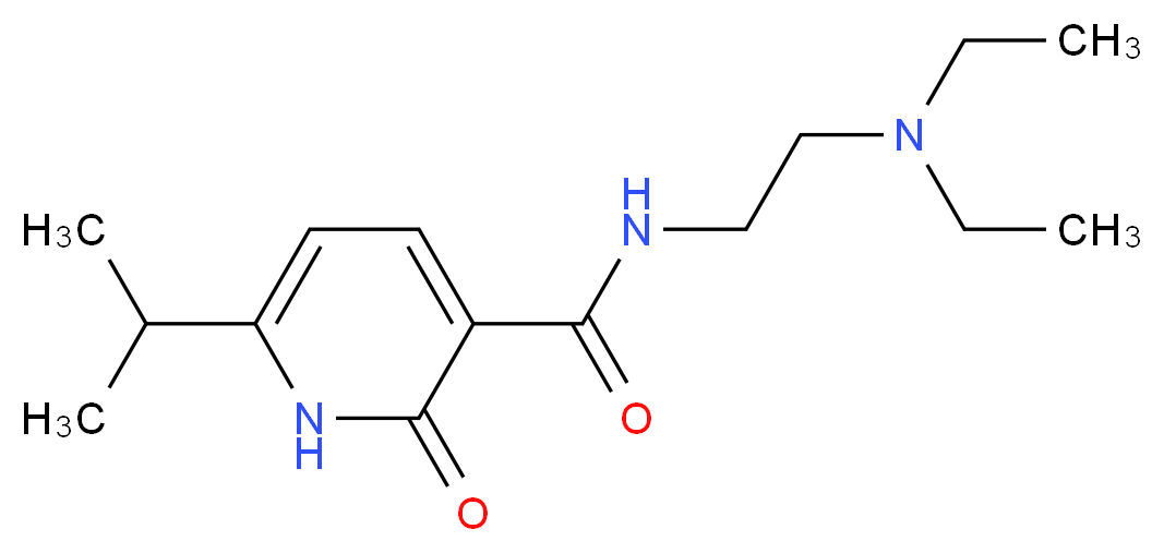 N-[2-(diethylamino)ethyl]-6-isopropyl-2-oxo-1,2-dihydropyridine-3-carboxamide_分子结构_CAS_)