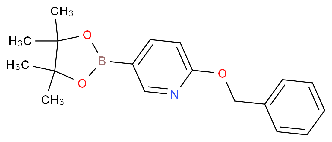 6-苄氧基吡啶-3-硼酸频哪酯_分子结构_CAS_832735-54-3)