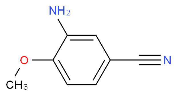 3-Amino-4-methoxybenzonitrile_分子结构_CAS_)