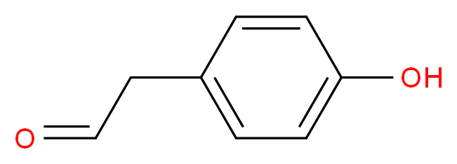 2-(4-hydroxyphenyl)acetaldehyde_分子结构_CAS_7339-87-9