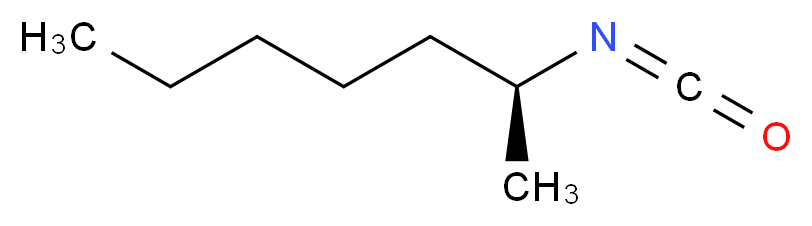 (S)-(+)-2-庚基异氰酸酯_分子结构_CAS_745783-76-0)