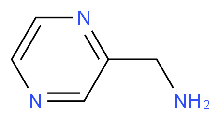 2-Aminomethylpyrazine_分子结构_CAS_20010-99-5)