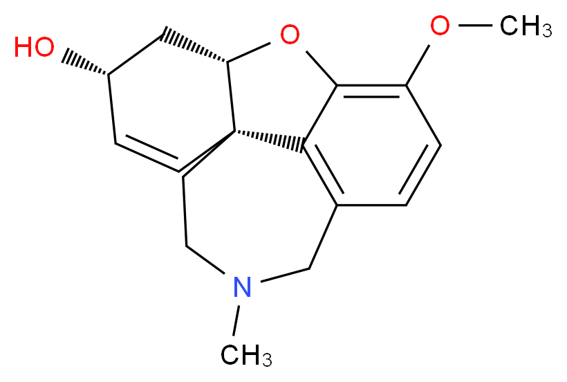 (1S,12S,14R)-9-methoxy-4-methyl-11-oxa-4-azatetracyclo[8.6.1.0<sup>1</sup>,<sup>1</sup><sup>2</sup>.0<sup>6</sup>,<sup>1</sup><sup>7</sup>]heptadeca-6(17),7,9,15-tetraen-14-ol_分子结构_CAS_357-70-0