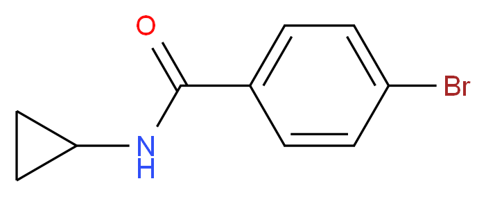 4-bromo-N-cyclopropylbenzamide_分子结构_CAS_306745-64-2)