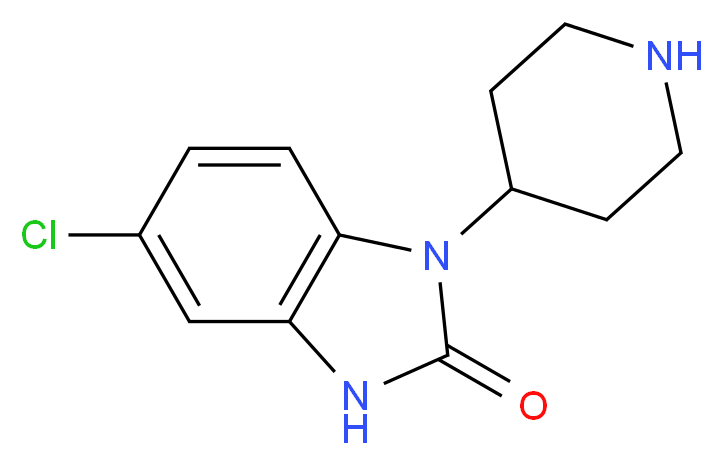 5-Chloro-1,3-dihydro-1-(piperidin-4-yl)-2H-benzimidazol-2-one_分子结构_CAS_53786-28-0)