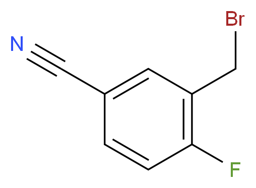 3-(bromomethyl)-4-fluorobenzonitrile_分子结构_CAS_856935-35-8)