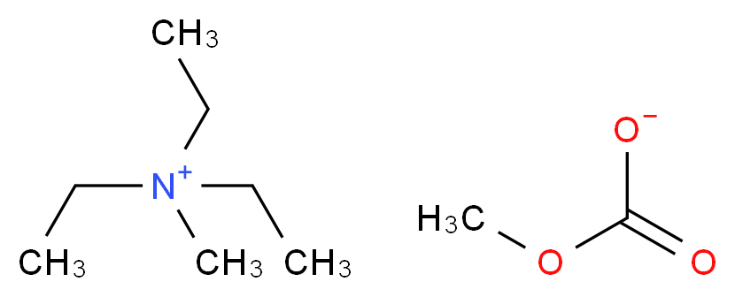 triethyl(methyl)azanium methyl carbonate_分子结构_CAS_113840-08-7