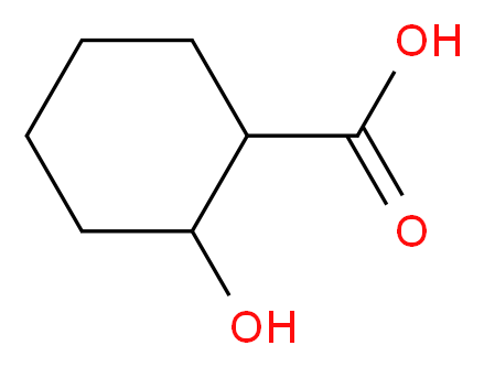 2-hydroxycyclohexane-1-carboxylic acid_分子结构_CAS_609-69-8