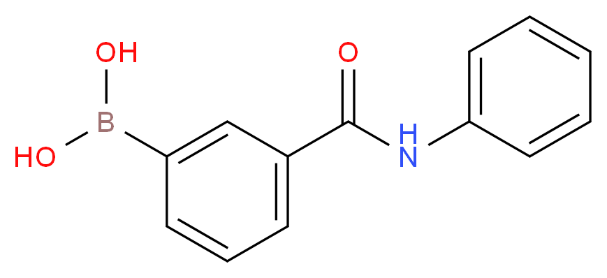 (3-PHENYLAMINOCARBONYLPHENYL)BORONIC ACID_分子结构_CAS_397843-71-9)