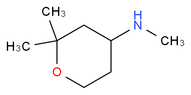 (2,2-dimethyltetrahydro-2H-pyran-4-yl)methylamine_分子结构_CAS_90226-98-5)