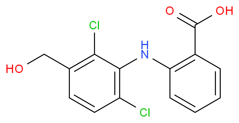 3-Hydroxymethyl Meclofenamic Acid_分子结构_CAS_67318-61-0)