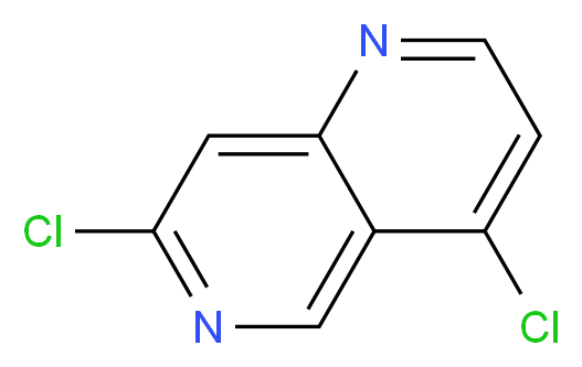 4,7-dichloro-1,6-naphthyridine_分子结构_CAS_952138-13-5