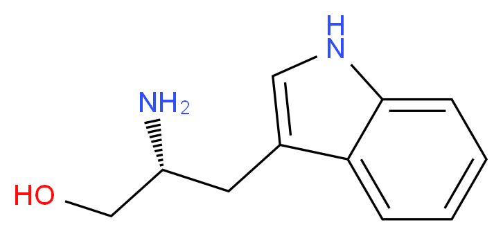 (2R)-2-amino-3-(1H-indol-3-yl)propan-1-ol_分子结构_CAS_52485-52-6