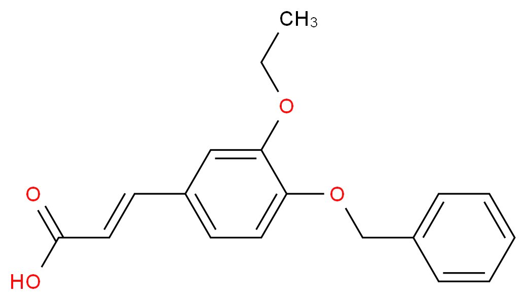 (2E)-3-[4-(benzyloxy)-3-ethoxyphenyl]acrylic acid_分子结构_CAS_565174-23-4)