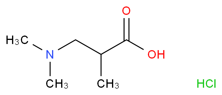 3-(Dimethylamino)-2-methylpropanoic acid hydrochloride_分子结构_CAS_)