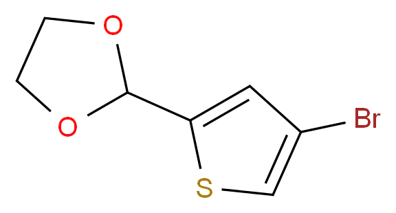 2-(4-bromothiophen-2-yl)-1,3-dioxolane_分子结构_CAS_58267-85-9