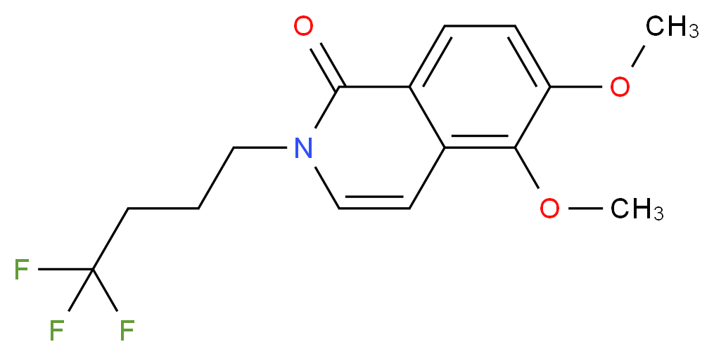 5,6-dimethoxy-2-(4,4,4-trifluorobutyl)isoquinolin-1(2H)-one_分子结构_CAS_)