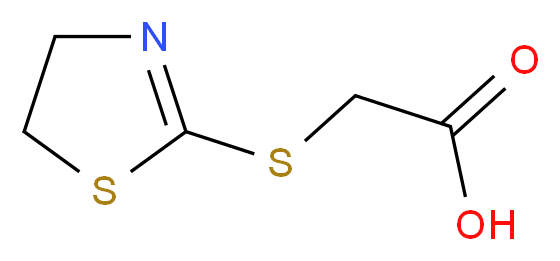 (4,5-Dihydro-thiazol-2-ylsulfanyl)-acetic acid_分子结构_CAS_)