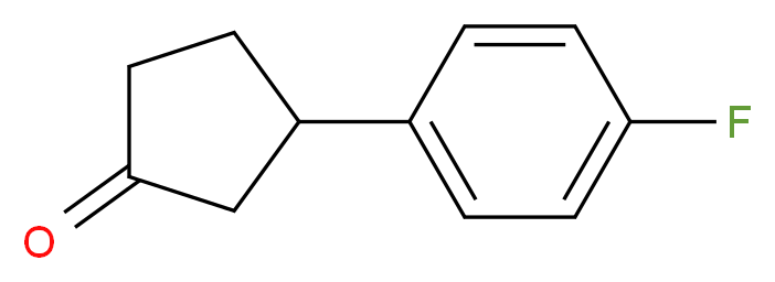 3-(4-fluorophenyl)cyclopentan-1-one_分子结构_CAS_165591-10-6