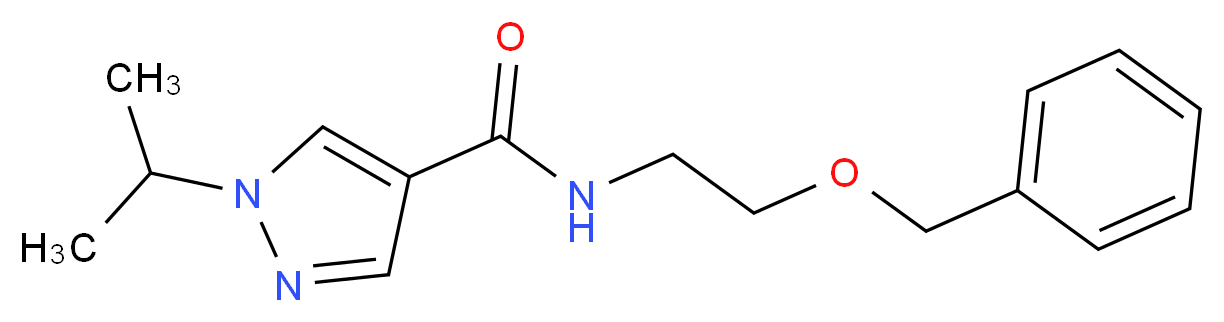 N-[2-(benzyloxy)ethyl]-1-isopropyl-1H-pyrazole-4-carboxamide_分子结构_CAS_)