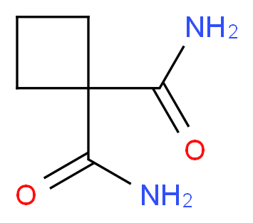 cyclobutane-1,1-dicarboxamide_分子结构_CAS_33582-68-2