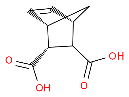 (1S,2R,3R,4S)-Bicyclo[2.2.1]hept-5-ene-2,3-dicarboxylic acid_分子结构_CAS_3853-88-1)