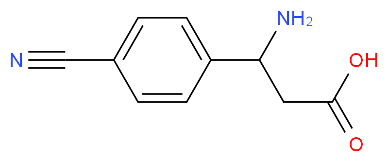3-Amino-3-(4-cyanophenyl)propanoic acid_分子结构_CAS_80971-95-5)