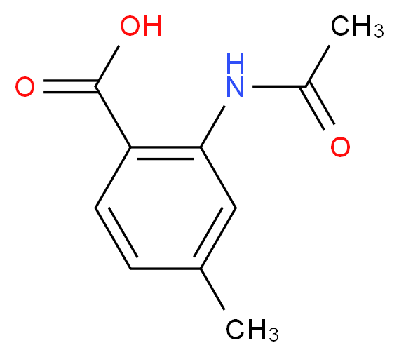 2-acetamido-4-methylbenzoic acid_分子结构_CAS_81115-52-8)
