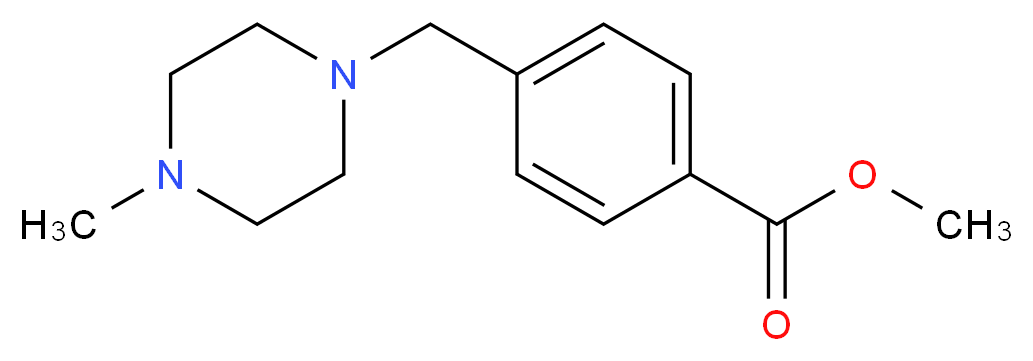 methyl 4-[(4-methylpiperazin-1-yl)methyl]benzoate_分子结构_CAS_314268-40-1)