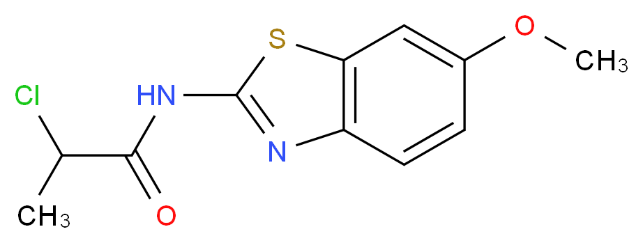 2-Chloro-N-(6-methoxy-1,3-benzothiazol-2-yl)propanamide_分子结构_CAS_)