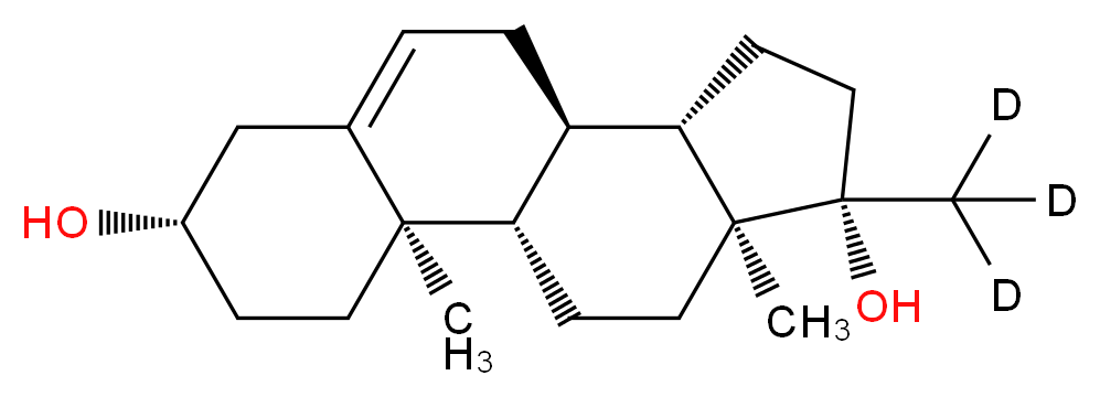 5,6-Dehydro-17α-methyl-d3 Epiandrosterone_分子结构_CAS_99371-94-5)